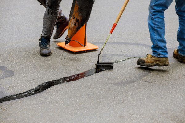 Parking Lot Crack Sealing in Mishawaka